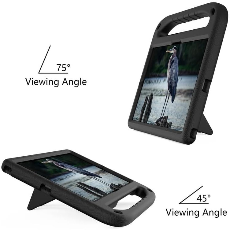 Husa copii pentru Samsung Galaxy Tab S10Lite/S10Fe/S10/S9/S9FE, 11", Sigloo, stand Built-in, Protectie 360, Negru