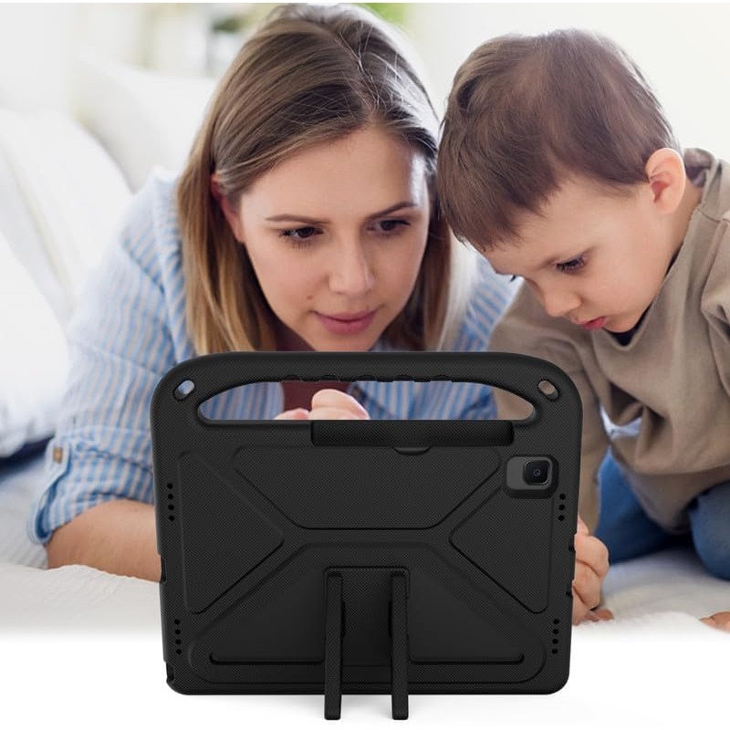 Husa copii pentru Samsung Galaxy Tab S10Lite/S10Fe/S10/S9/S9FE, 11", Sigloo, stand Built-in, Protectie 360, Negru