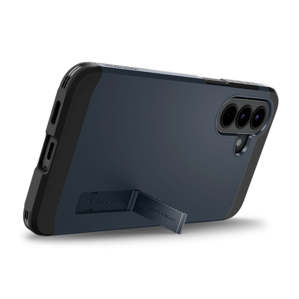 Husa pentru Samsung Galaxy A57 5G Spigen Tough Armor, Stativ incorporat, Calitate Premium, Gri