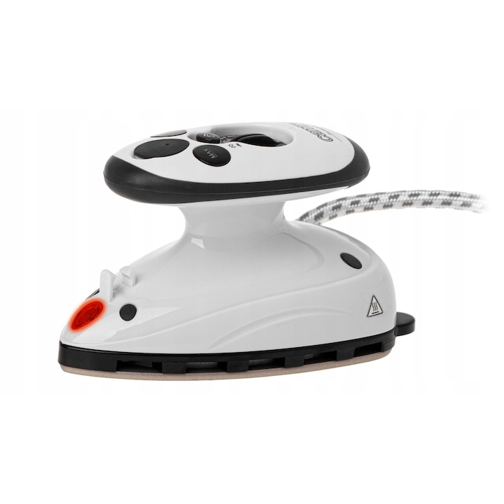 Fier de calcat turistic Adler Europe 6DBW-LO7, ceramic, alb-albastru, 13,5x7,5x7,5 cm