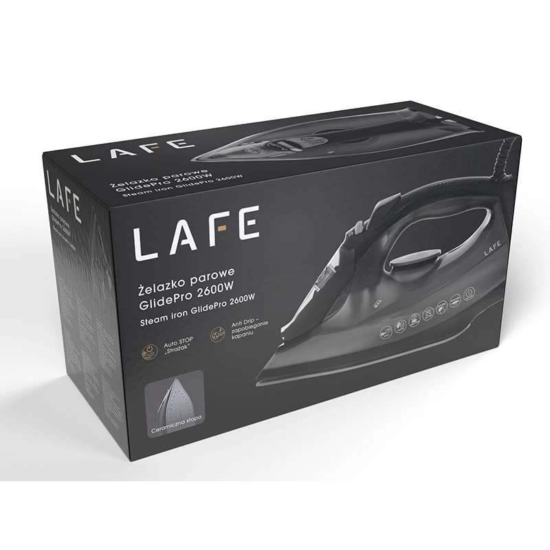 Fier de calcat cu abur Lafe GlidePro 2600W ceramic 600ml multifunctional