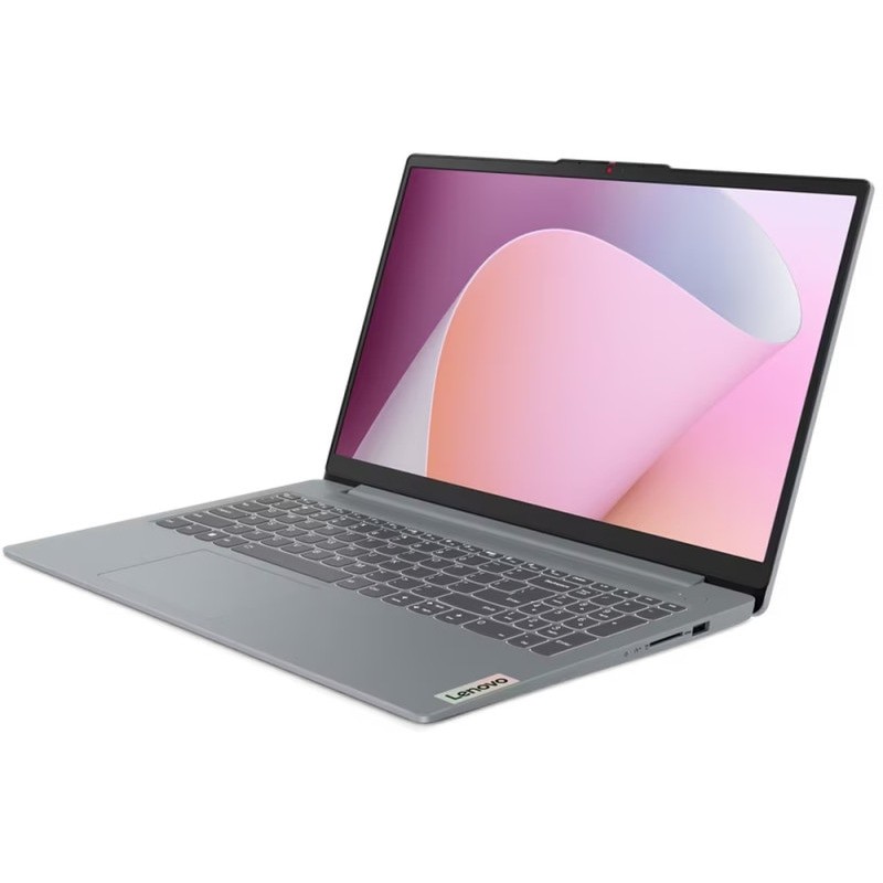 Laptop Lenovo 15.6'' IdeaPad Slim 3 15ABR8, FHD IPS, Procesor AMD Ryzen™ 7 7730U (16M Cache, up to 4.5 GHz), 8 nuclee, 16GB DDR4, 256GB SSD, Radeon, No OS, Arctic Grey