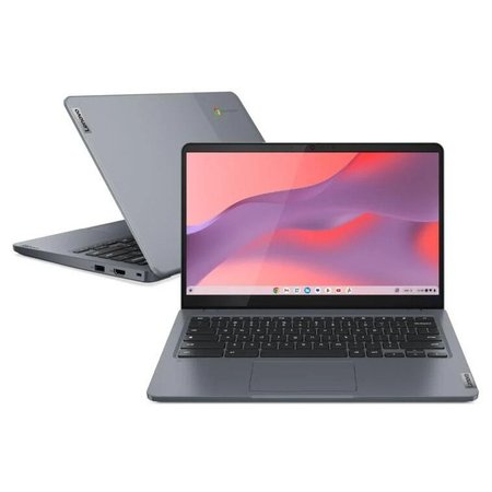 Laptop Lenovo IdeaPad Slim 3, 14", Intel Core i3-N305, 8 GB RAM, 128 GB eMMC, Storm Grey