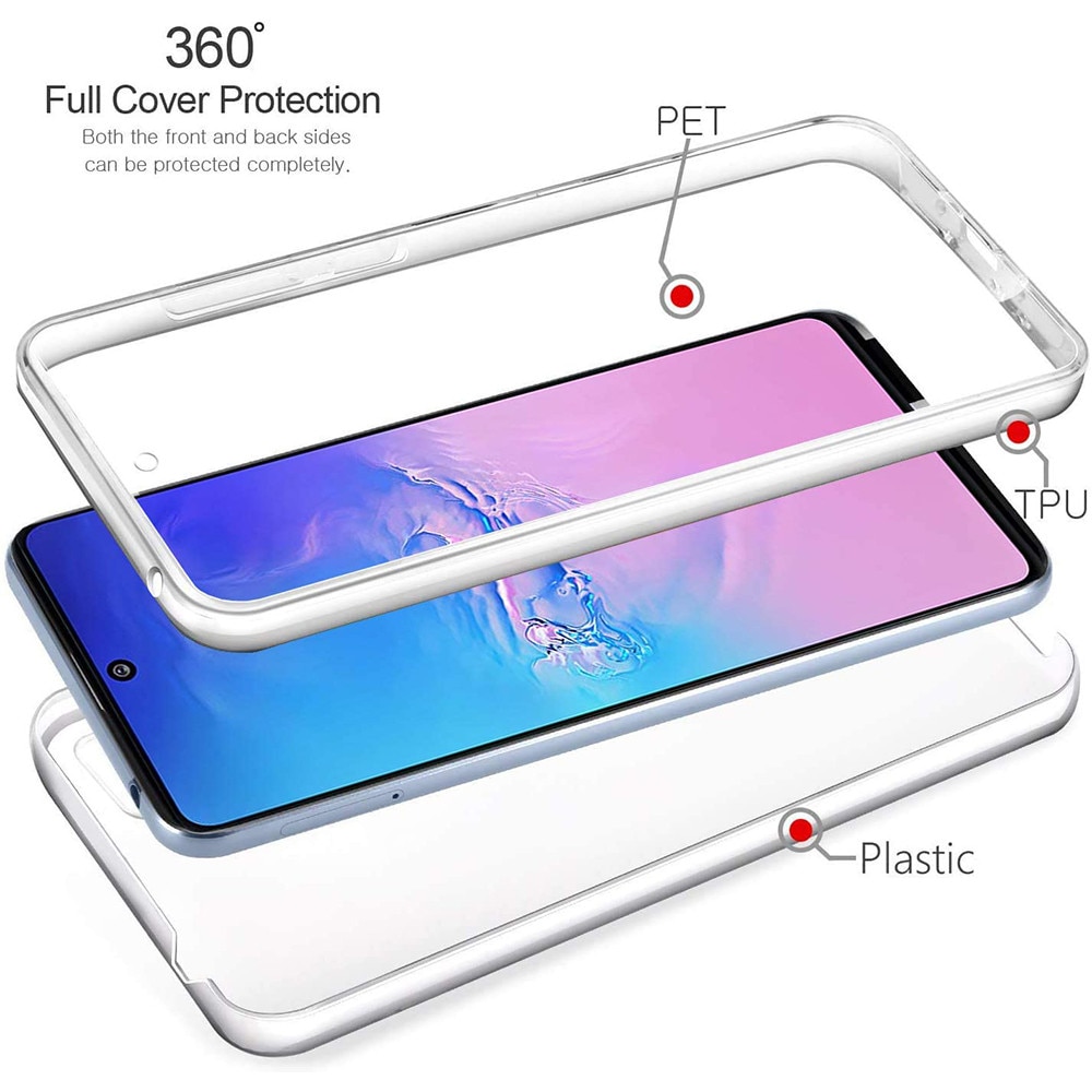 Husa de protectie 360 pentru Samsung Galaxy A57, Protectie Completa Fata-Spate, Transparent