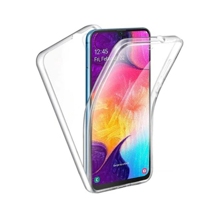 Husa de protectie 360 pentru Samsung Galaxy A57, Protectie Completa Fata-Spate, Transparent