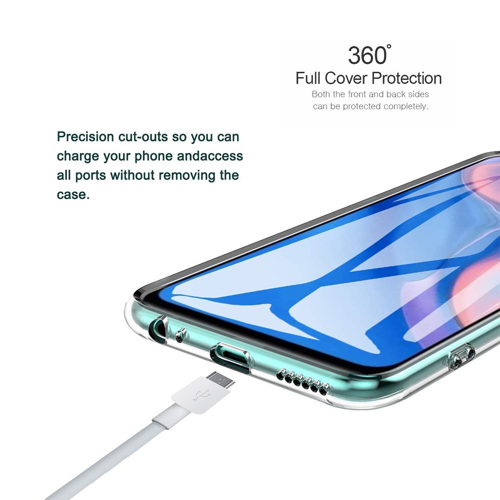 Husa de protectie 360 pentru Samsung Galaxy A57, Protectie Completa Fata-Spate, Transparent