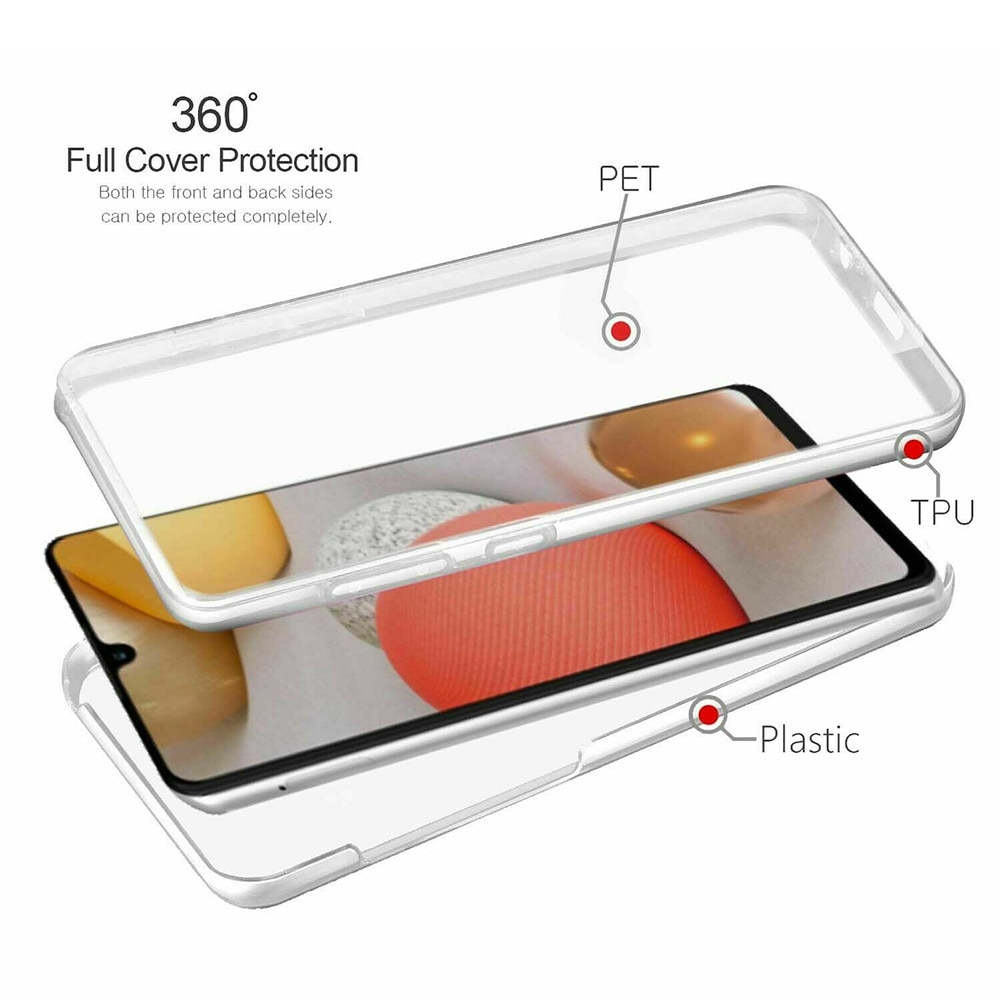 Husa de protectie 360 pentru Samsung Galaxy A57, Protectie Completa Fata-Spate, Transparent