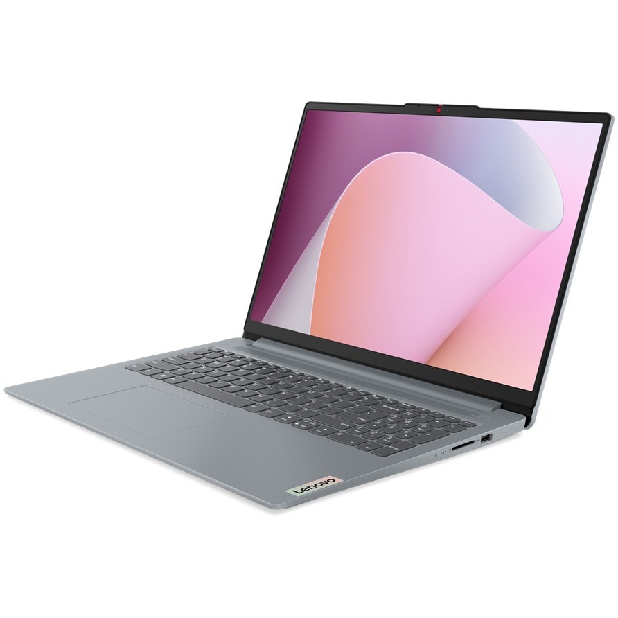 Laptop Lenovo IdeaPad Slim 3 16ABR8 cu procesor AMD Ryzen™ 7 7730U pana la 4.5 GHz, 16", WUXGA, IPS, 16GB, 512GB SSD, AMD Radeon™ Graphics, No OS, Arctic Grey