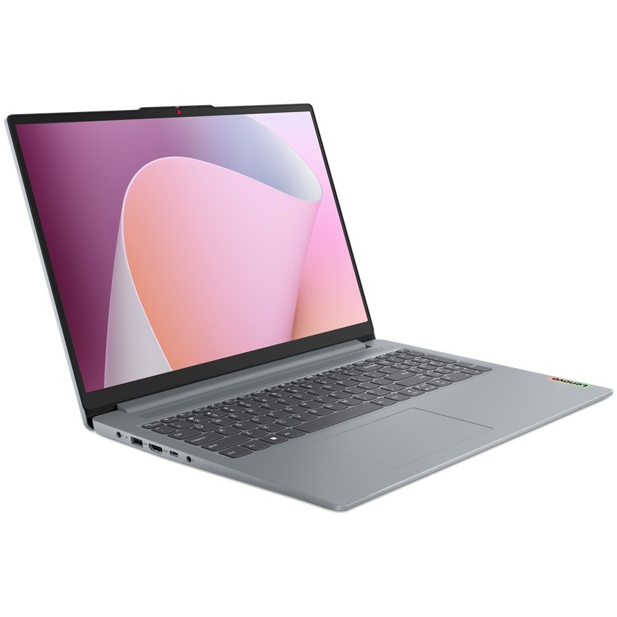 Laptop Lenovo IdeaPad Slim 3 16ABR8 cu procesor AMD Ryzen™ 7 7730U pana la 4.5 GHz, 16", WUXGA, IPS, 16GB, 512GB SSD, AMD Radeon™ Graphics, No OS, Arctic Grey