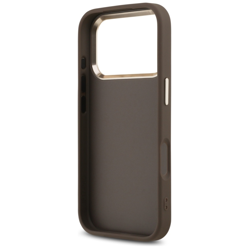 Husa pentru iPhone 17 Pro Max Guess Hardcase Big 4G Classic Logo 9GUHCP17X4GMGCBR, U52, Piele ecologica, Brown