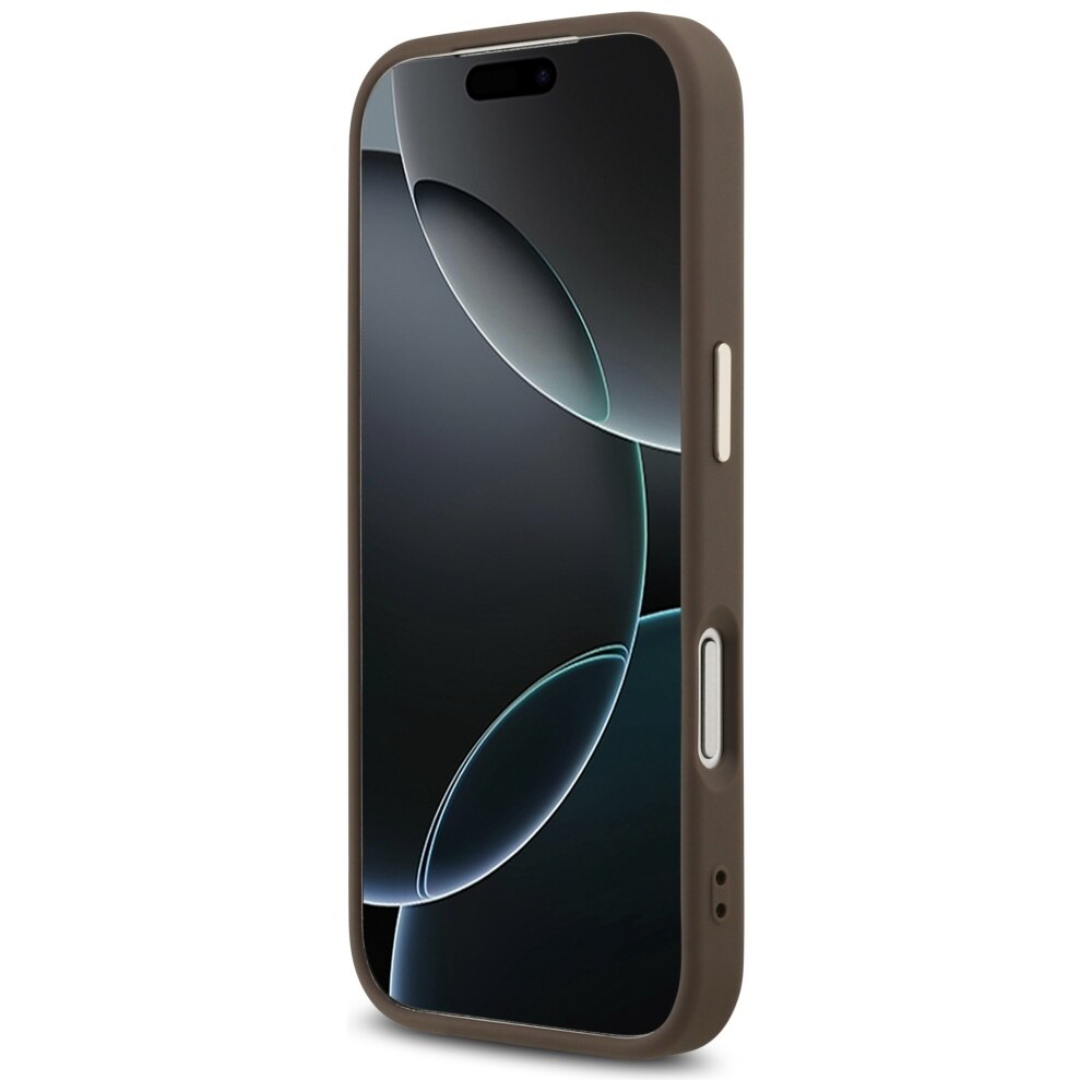 Husa pentru iPhone 17 Pro Max Guess Hardcase Big 4G Classic Logo 9GUHCP17X4GMGCBR, U52, Piele ecologica, Brown