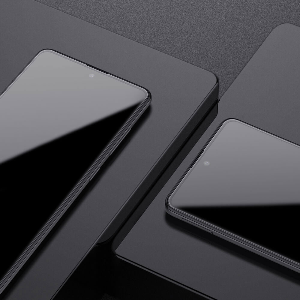 Folie sticla pentru Samsung Galaxy A51 - Geam protectie (Tempered Glass) - Protectie FULL GLUE, UltraThin - Gekko Mobile Negru AntiShock