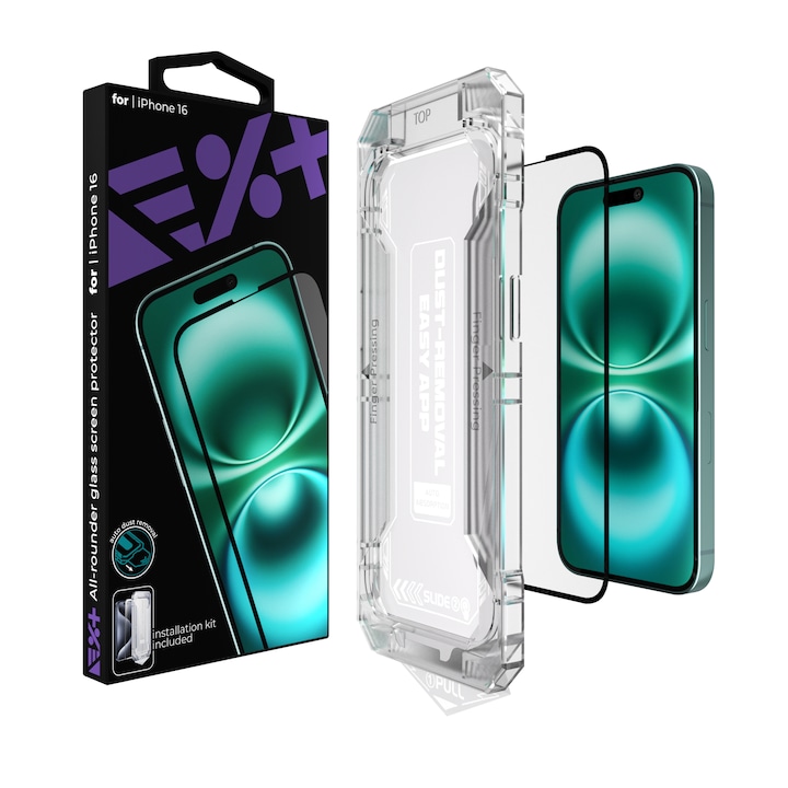 Folie de protectie din sticla All-rounder NEXT ONE pentru iPhone 16