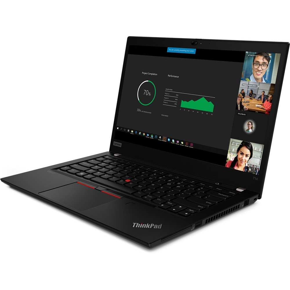 Laptop Lenovo ThinkPad T14 Gen 2 AMD, 14" FHD IPS, AMD Ryzen 5 PRO 5650U 6-core, 16 GB DDR4, 512 GB SSD m2 PCIe, AMD Radeon Graphics, Windows 10 Pro, 1.46 kg Black