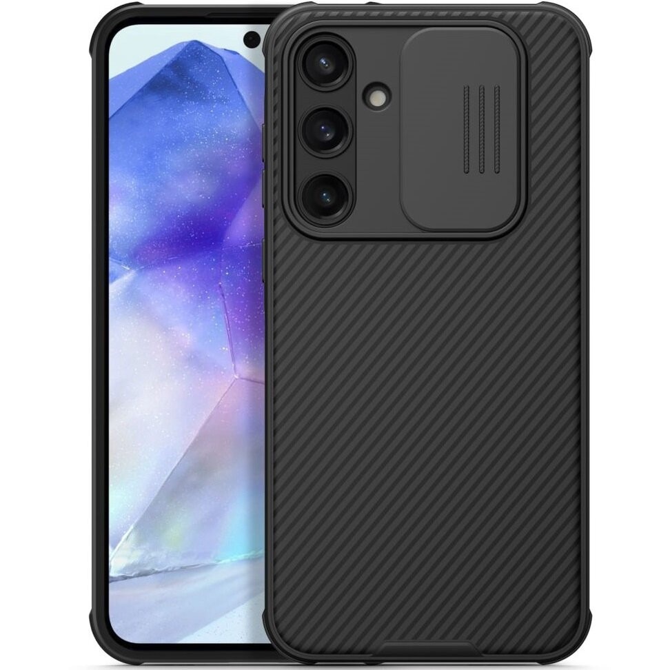 Carcasa Nillkin Cam Shield Pro compatibila cu Samsung Galaxy A55 5G Black