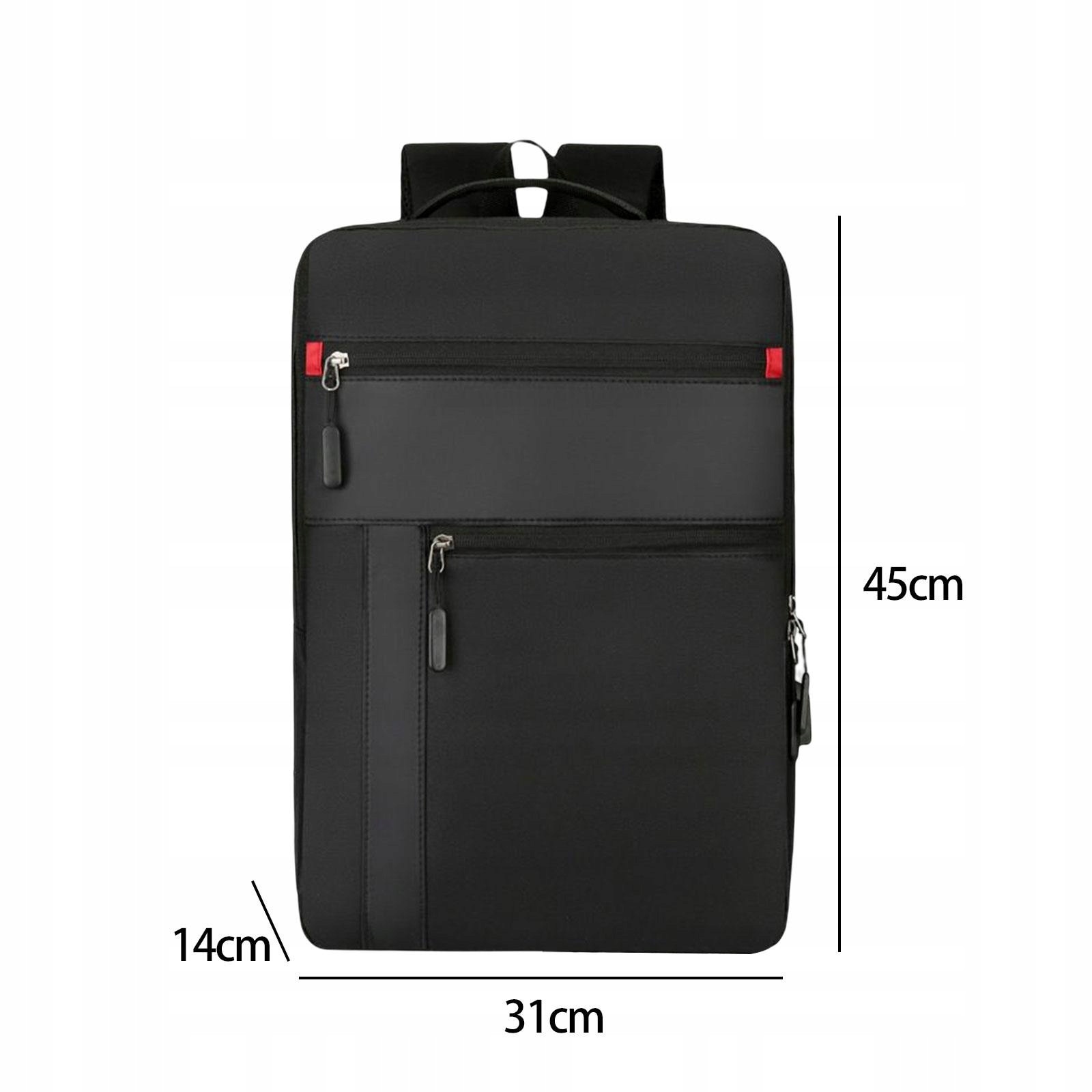 Plecak pentru laptop 15,6", multicolor, cu port USB, set cu husa waterproof