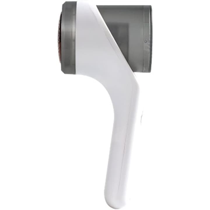 Aparat Scame si Par Haine, Electric, USB inclus, Periuta Curatare, pentru Diferite Tesaturi, 3 Trepte, 20.5 x 8.8 x 7 cm, Alb