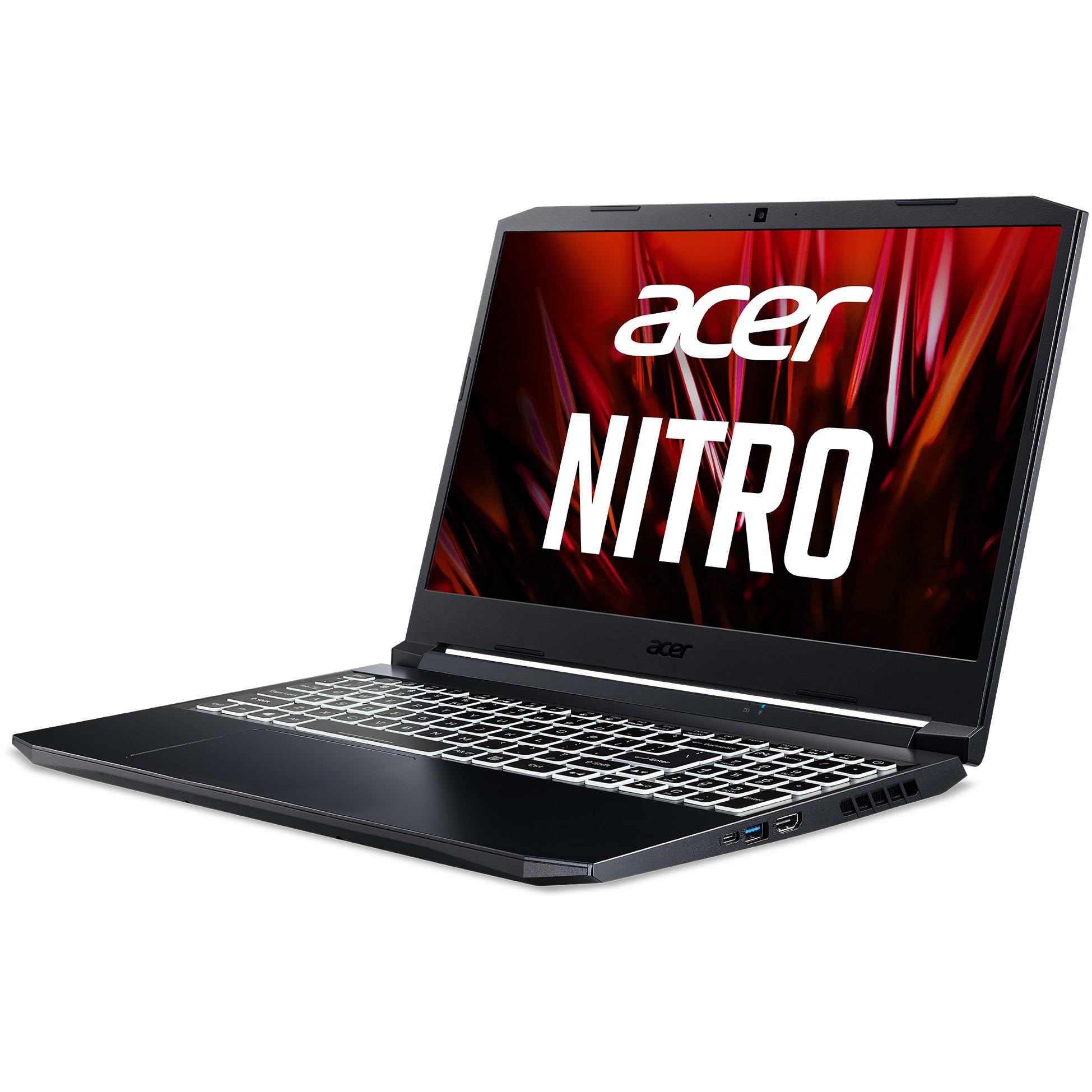 Laptop Gaming ACER Nitro 5 AN515-45-R095, AMD Ryzen 7 5800H pana la 4.4GHz, 15.6" QHD, 16GB, SSD 512GB, NVIDIA GeForce RTX 3080 8GB, Free DOS, Black