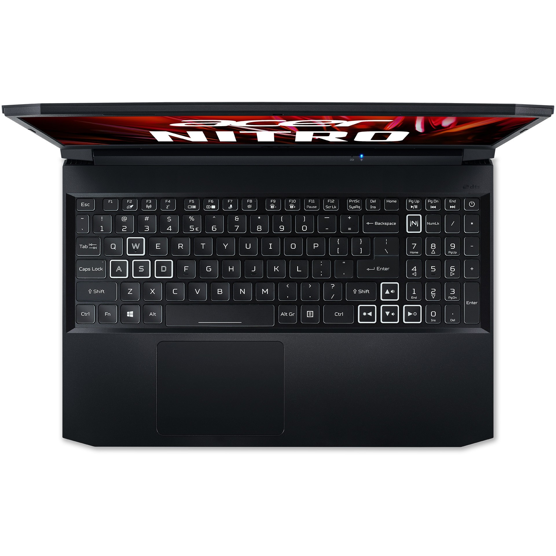 Laptop Gaming ACER Nitro 5 AN515-45-R095, AMD Ryzen 7 5800H pana la 4.4GHz, 15.6" QHD, 16GB, SSD 512GB, NVIDIA GeForce RTX 3080 8GB, Free DOS, Black