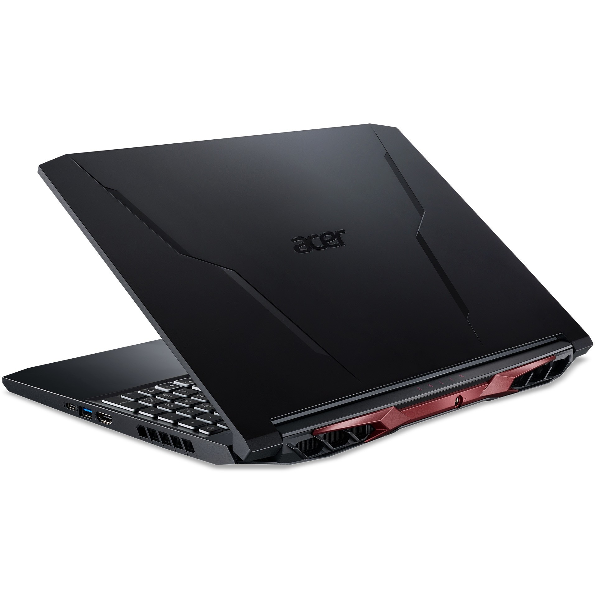 Laptop Gaming ACER Nitro 5 AN515-45-R095, AMD Ryzen 7 5800H pana la 4.4GHz, 15.6" QHD, 16GB, SSD 512GB, NVIDIA GeForce RTX 3080 8GB, Free DOS, Black