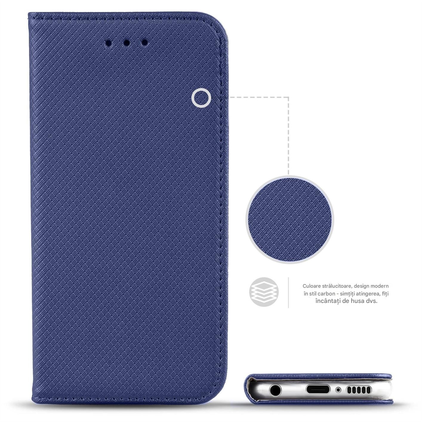 Husa Tip Carte pentru Samsung A12 / A12 Nacho / M12 Albastru