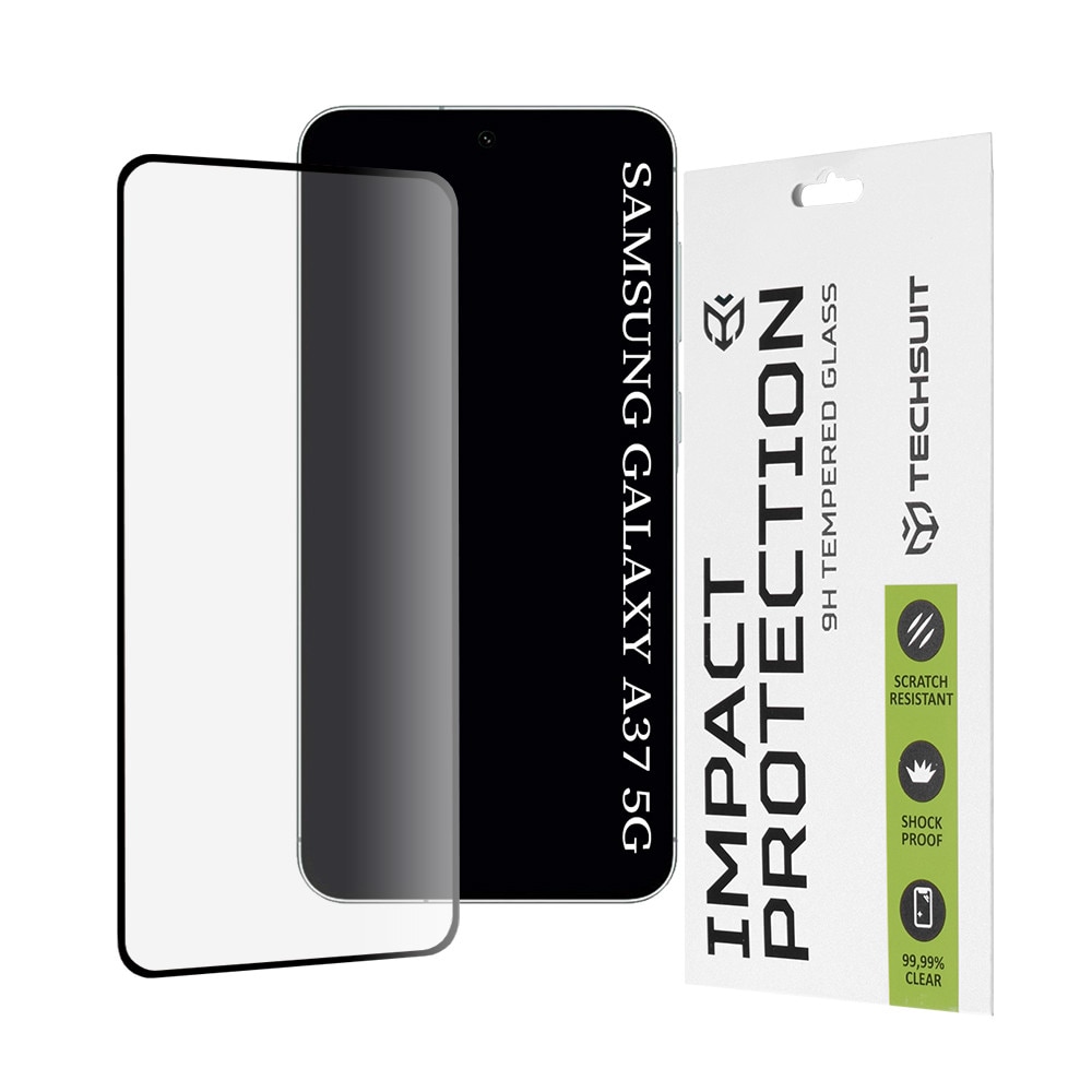 Folie pentru Samsung Galaxy A37 5G - Techsuit 111D Full Cover / Full Glue Glass - Black