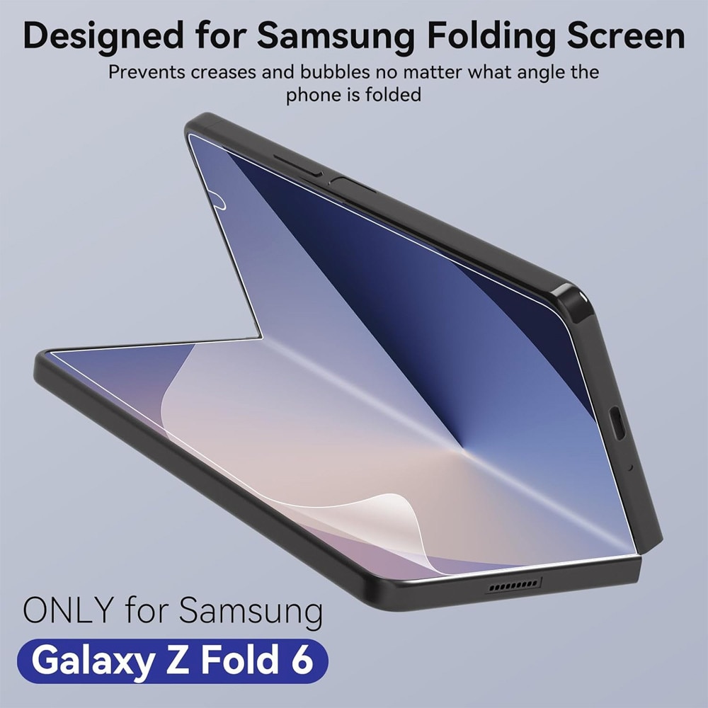 Folie Hydrogel Regenerabil pentru Samsung Galaxy Z Fold7 / Fold 7, High Sensitivity, UHD Clarity, Shock Absorption, Flexible Hydro-Crystal, Silicon Compozitie Ultrasafe Membran, Elite Class Protection, Transparenta
