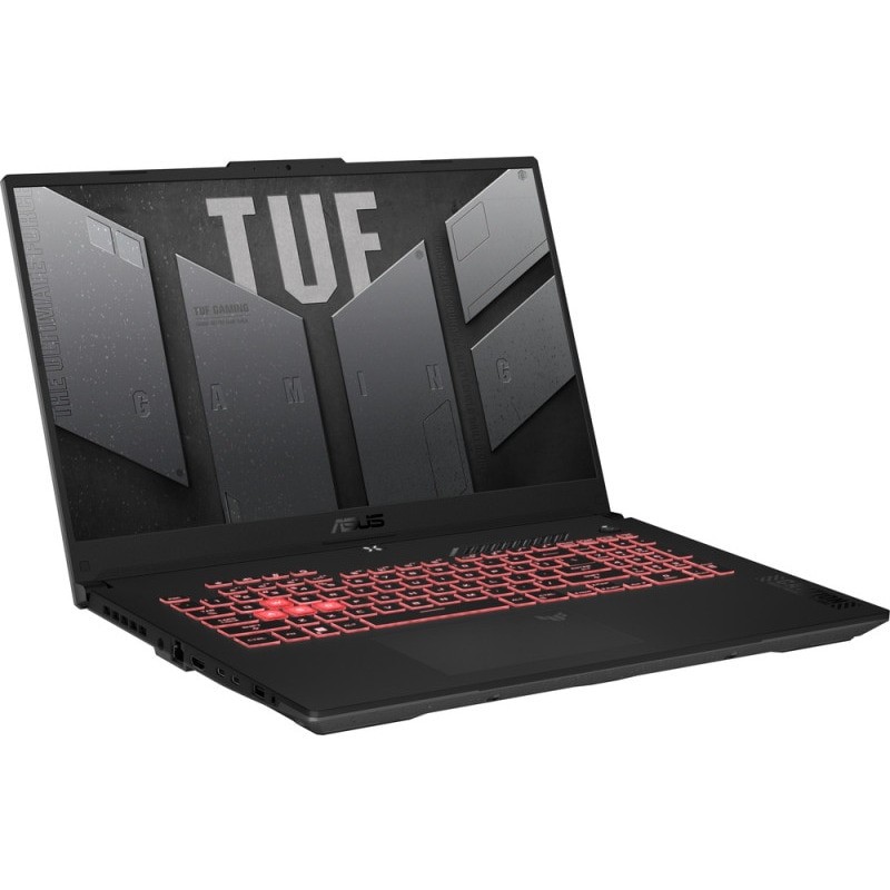 Laptop Gaming ASUS TUF A17 FA707NUG cu procesor AMD Ryzen™ 7 7445HS pana la 4.7GHz, 17.3'', Full HD, 144Hz, IPS, 40 GB DDR5, 5 TB SSD, NVIDIA® GeForce RTX™ 4050 6GB GDDR6, No OS, Mecha Gray