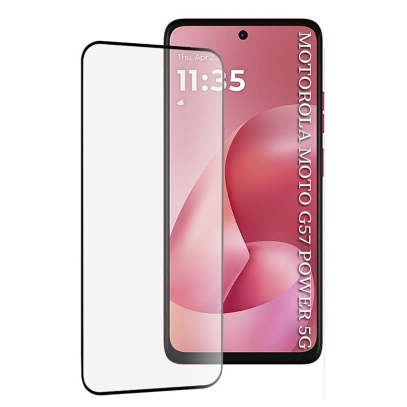 Folie pentru Motorola Moto G57 Power / Moto G67 Power, SKYDDAR INNOVATION, Sticla Securizata, Ultra HD, Protectie 111D, Montare Simpla, set cu sticker, Transparent