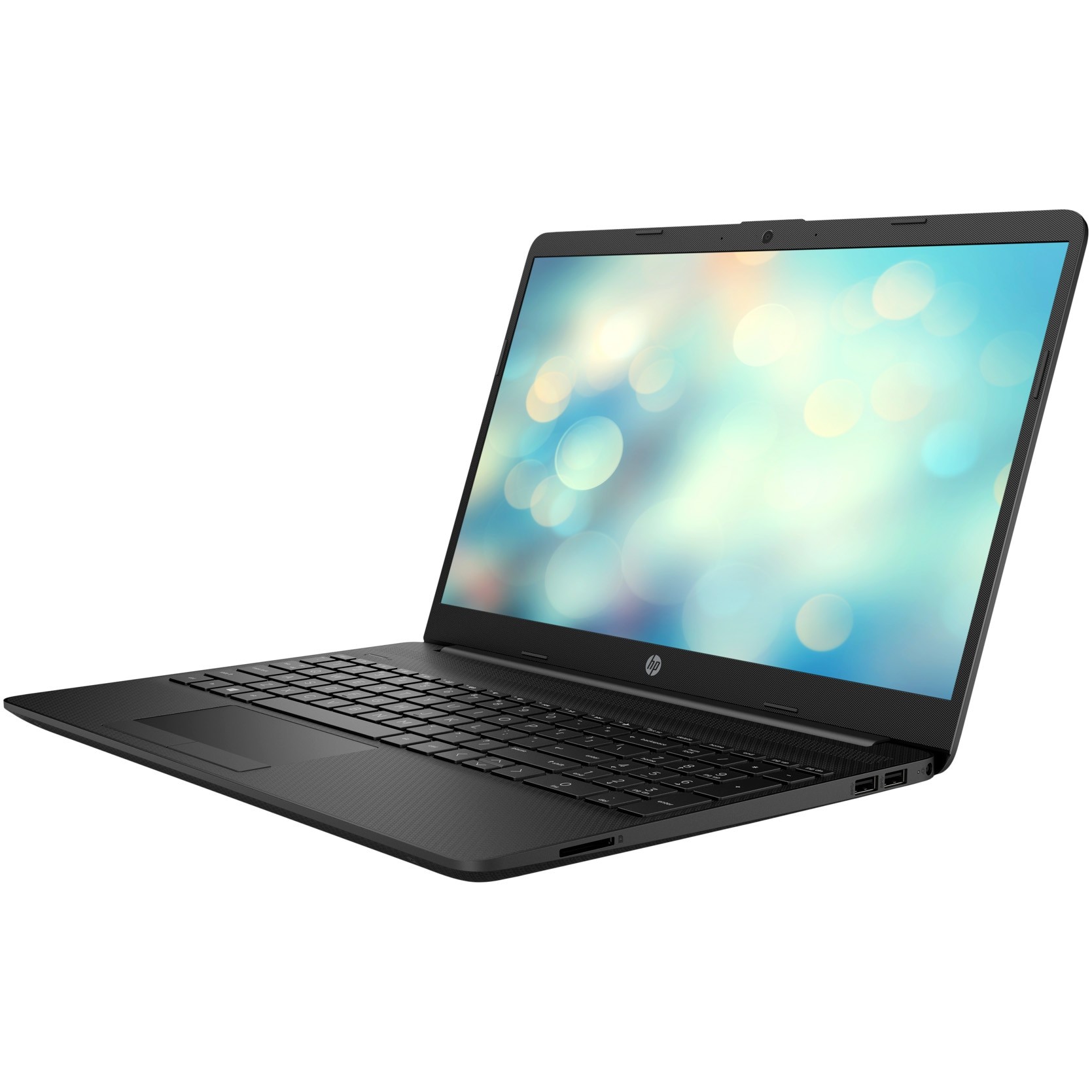 Laptop HP 15-dw1018nq cu procesor Intel Celeron N4020 pana la 2.80 GHz, 15.6", HD, 4GB, 256GB SSD, Intel UHD Graphics, Free DOS, Jet Black