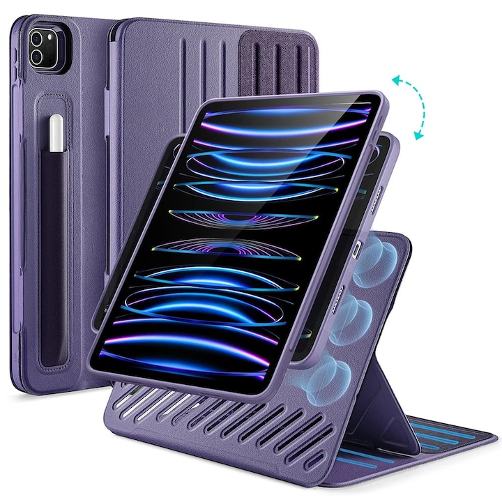 Husa pentru iPad Air 11" 2026 / 2025 / 2024 M4, M3, M2 - ESR Shift Magnetic - Purple