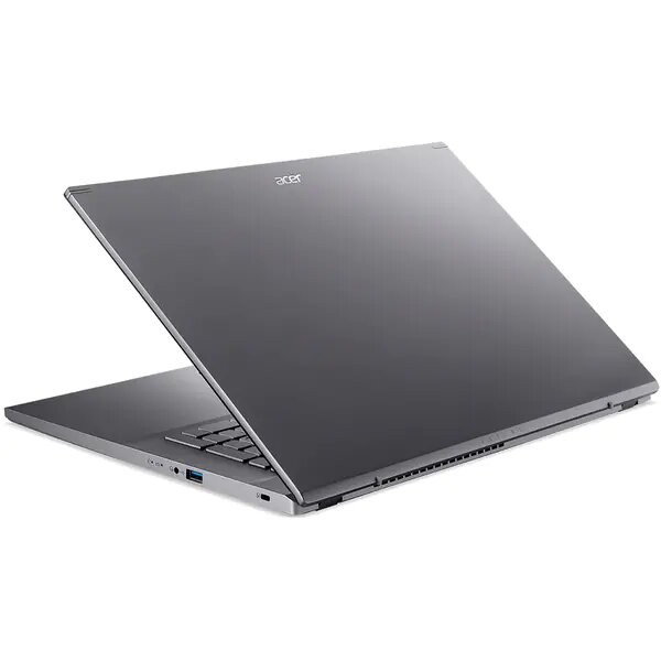 Laptop ACER Aspire 5 A517-53G, Intel Core i5-1235U pana la 4.4GHz, 17.3" Full HD, 8GB, SSD 512GB, Intel Iris Xe Graphics, Free DOS, Gri