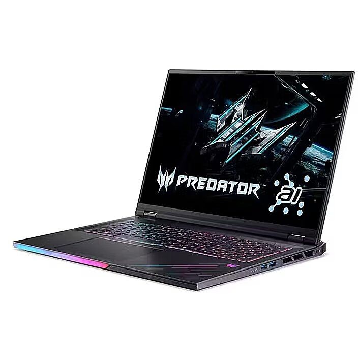 Laptop Acer Predator Helios18 AI NH.QVYEL.002, 18 inch 3840 x 2400, Intel Core Ultra 9 275HX 24 C / 24 T, 2.7 GHz - 5.4 GHz, 40 MB 24 MB cache, 28 W, 32 GB DDR5, 1 TB SSD, Nvidia GeForce RTX 5080, Windows 11 Home