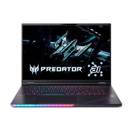 Laptop Acer Predator Helios18 AI NH.QVYEL.002, 18 inch 3840 x 2400, Intel Core Ultra 9 275HX 24 C / 24 T, 2.7 GHz - 5.4 GHz, 40 MB 24 MB cache, 28 W, 32 GB DDR5, 1 TB SSD, Nvidia GeForce RTX 5080, Windows 11 Home