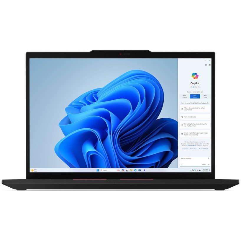 Laptop ThinkPad T14 Gen 5 cu procesor Intel® Core™ Ultra 7 155U pana la 4.8GHz, 14" WUXGA, IPS, 16GB DDR5, 512GB SSD, Intel® Graphics, Windows® 11 Pro, Black, 3y Courier or Carry-in