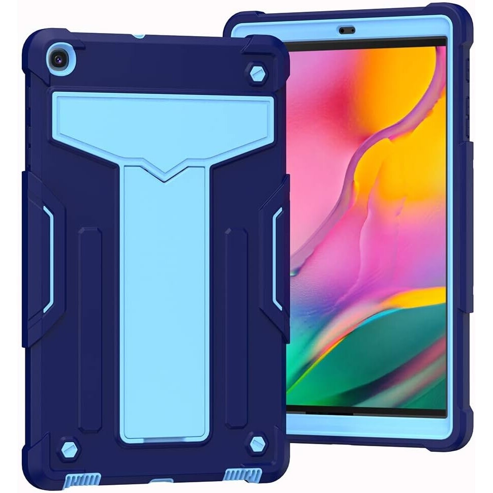 Husa compatibila cu Samsung Galaxy Tab A 10.1" cu suport, albastru