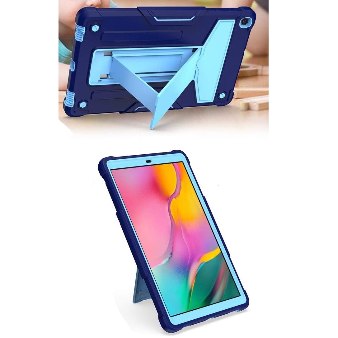 Husa compatibila cu Samsung Galaxy Tab A 10.1" cu suport, albastru