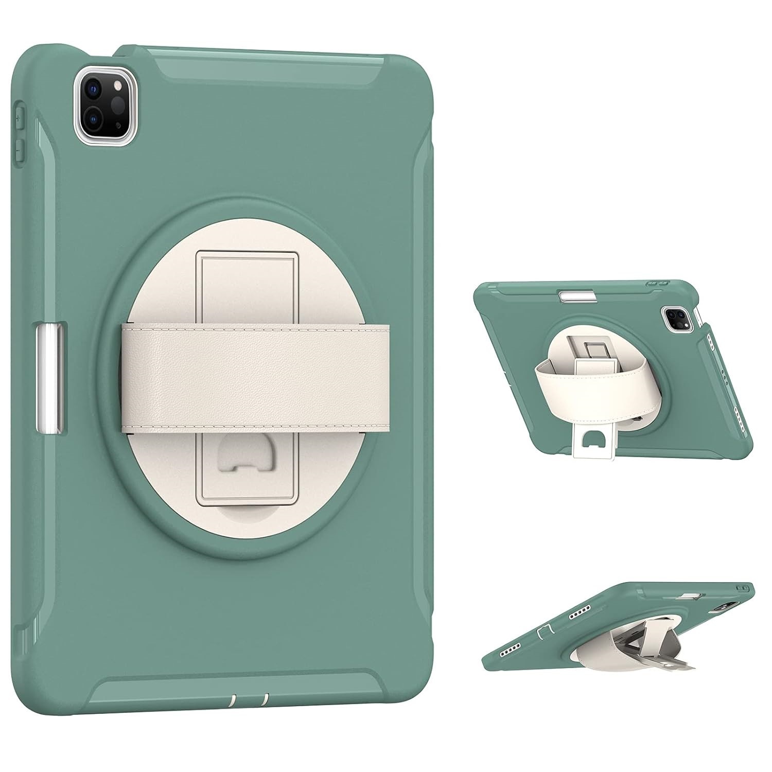 Husa compatibil cu iPad Pro 3/2/1 11" cu suport, Verde