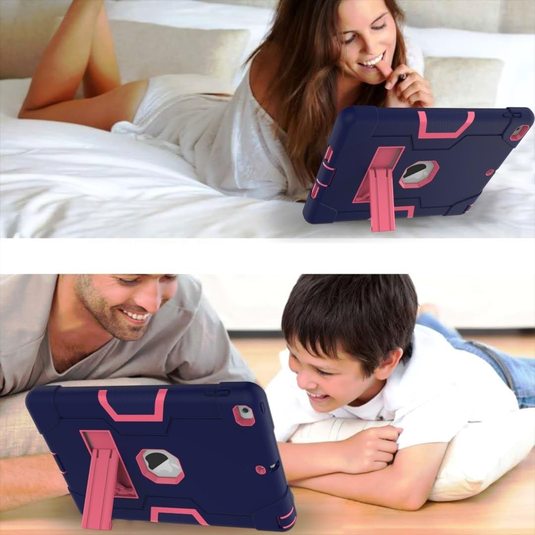 Husa compatibil cu iPad 6/5 de 9,7 inchi cu suport, Albastru