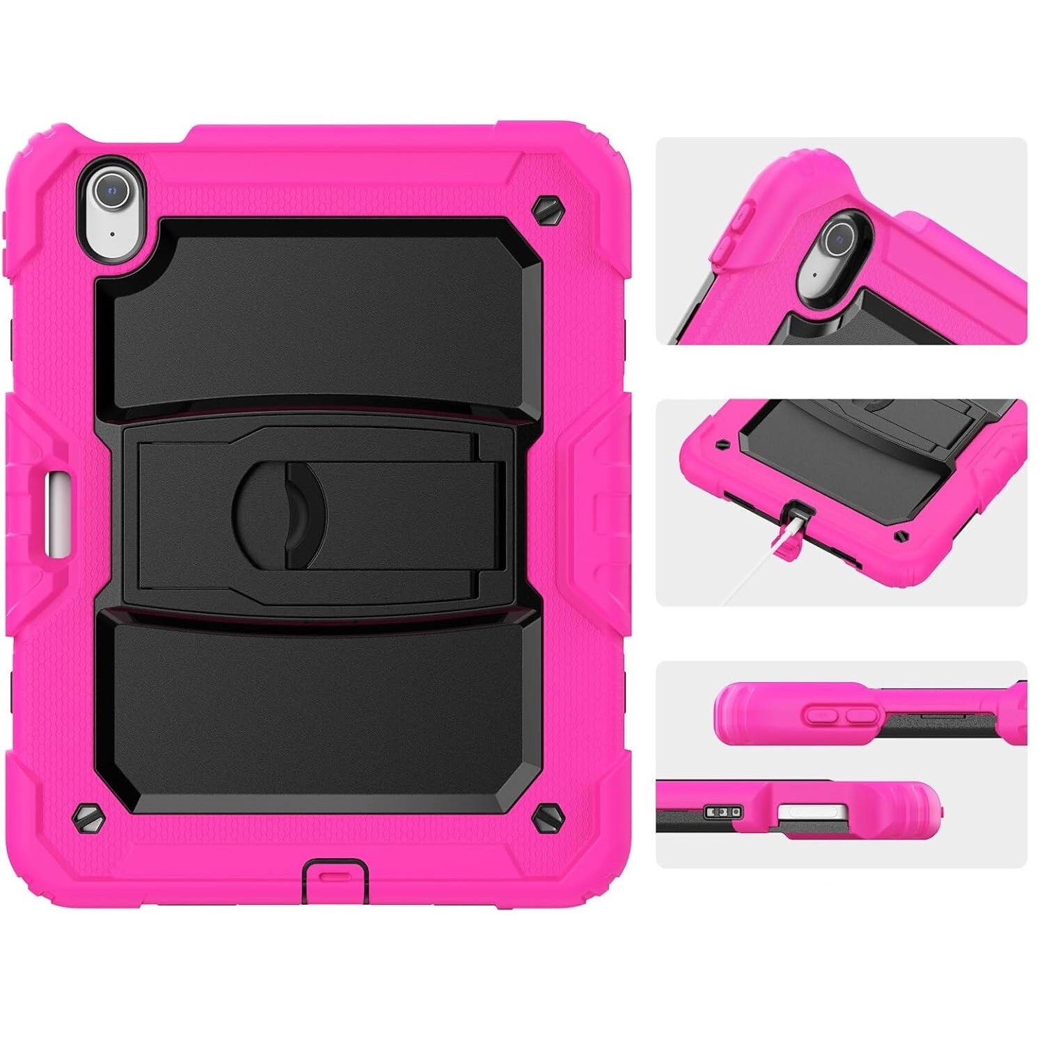 Husa pentru iPad Pro 3/2/1 11”, cu suport, roz