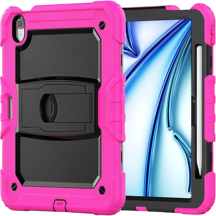 Husa pentru iPad Pro 3/2/1 11”, cu suport, roz