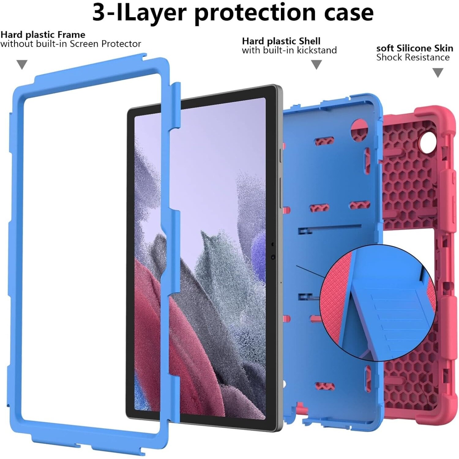 Husa tableta cu suport pentru Samsung Galaxy Tab A7 10.4", roz