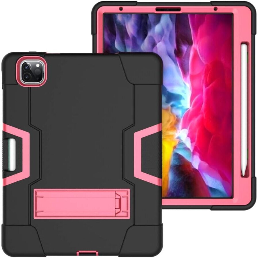 Husa pentru iPad Pro 5/4/3 12,9” cu suport, neagra