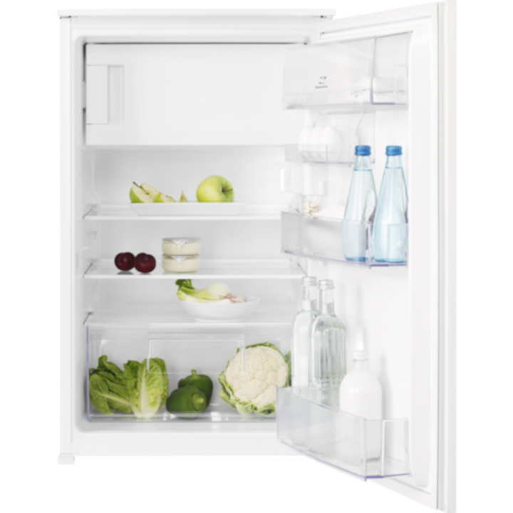 RESIGILAT: Frigider cu doua usi Electrolux LFB2AE88S, 124 l, Usa reversibila, Control electronic, Clasa E, H 88 cm