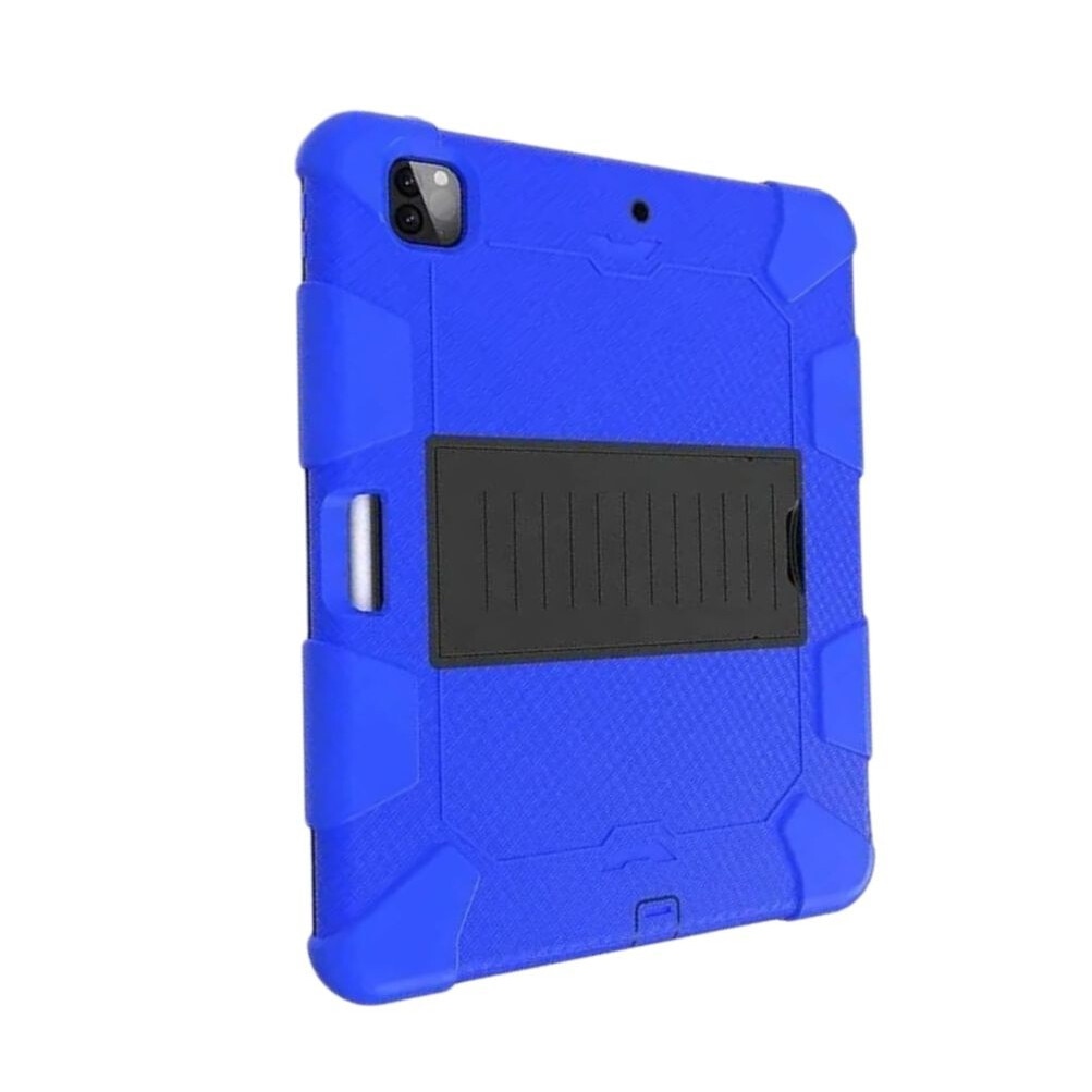 Husa tableta, pentru iPad Pro 3/4/5 12.9inch, cu Suport, Albastru/Negru