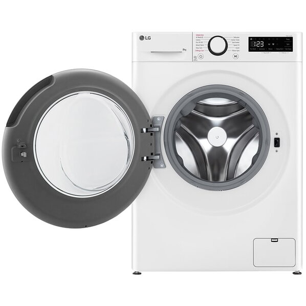 LG F2WR508SBW - Masina de spalat rufe, 8 kg, 1200 rpm, Clasa A, 3 programe, Display LED, Alb