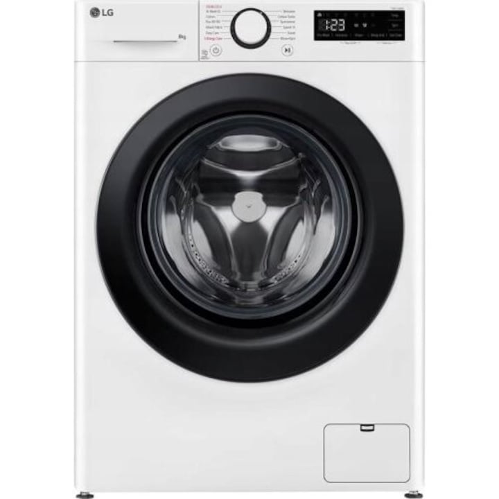 LG F2WR508SBW - Masina de spalat rufe, 8 kg, 1200 rpm, Clasa A, 3 programe, Display LED, Alb