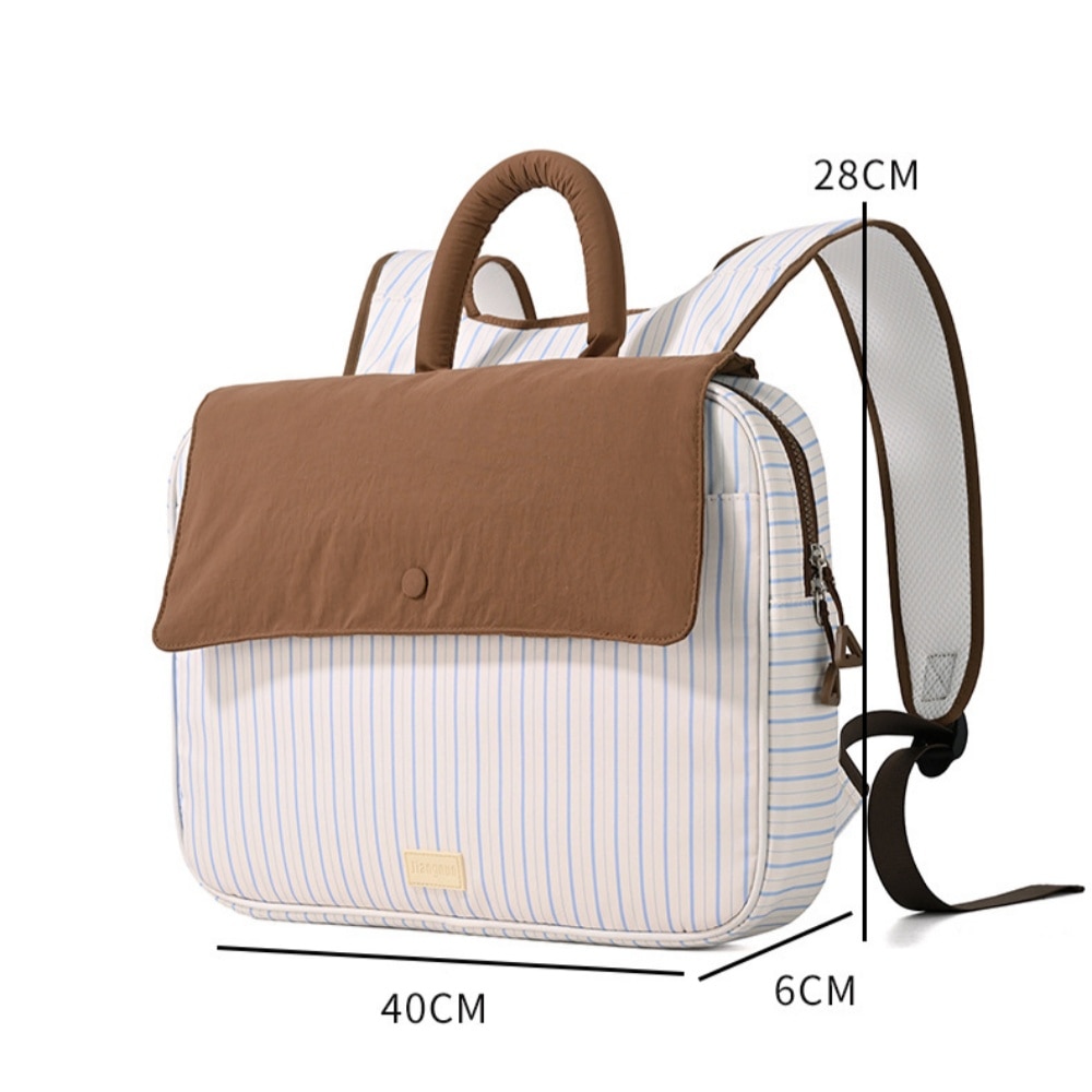 Rucsac pentru laptop, impermeabil, ultra-usor, cu sistem de reducere a greutatii, potrivit pentru laptopuri de 16 inch, 40 × 28 × 6 cm, maro