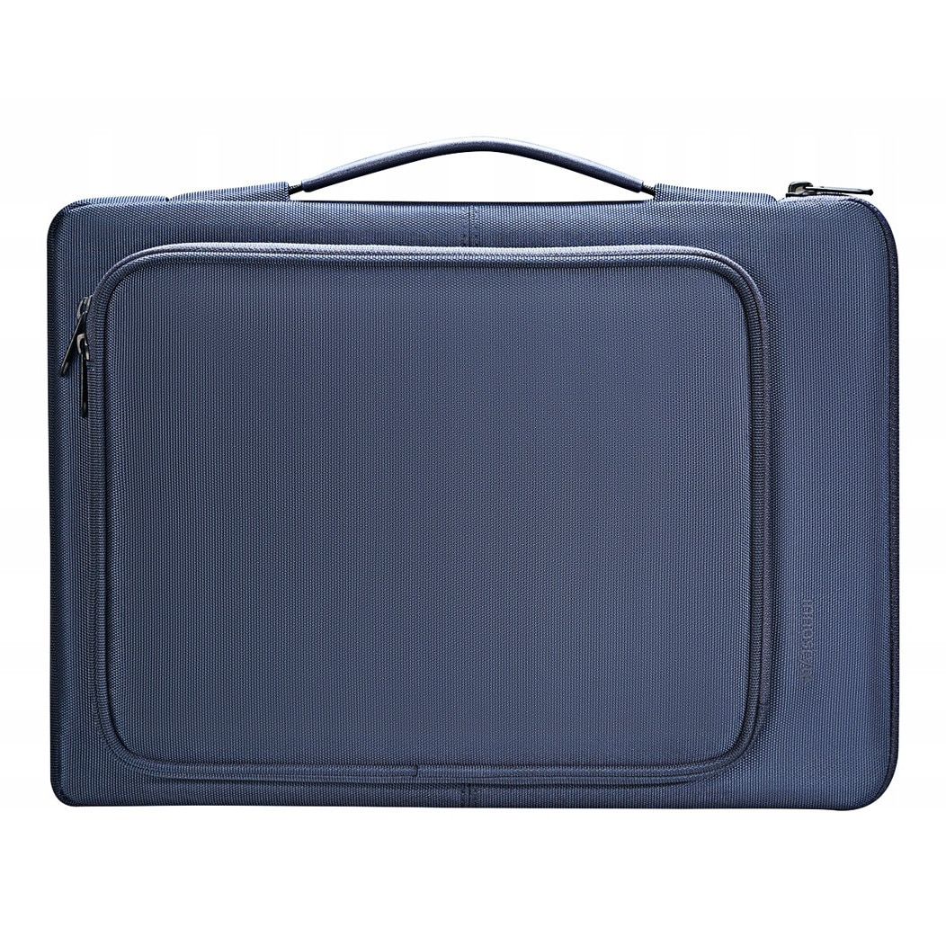 Geanta laptop Innostyle® impermeabila OmniProtect®, material ecologic din 38 sticle PET, dimensiuni externe 39x28x5cm, interne 37x26x3cm, pentru laptopuri de 16" si 15,6", fermoare YKK, usoara (480g), albastru