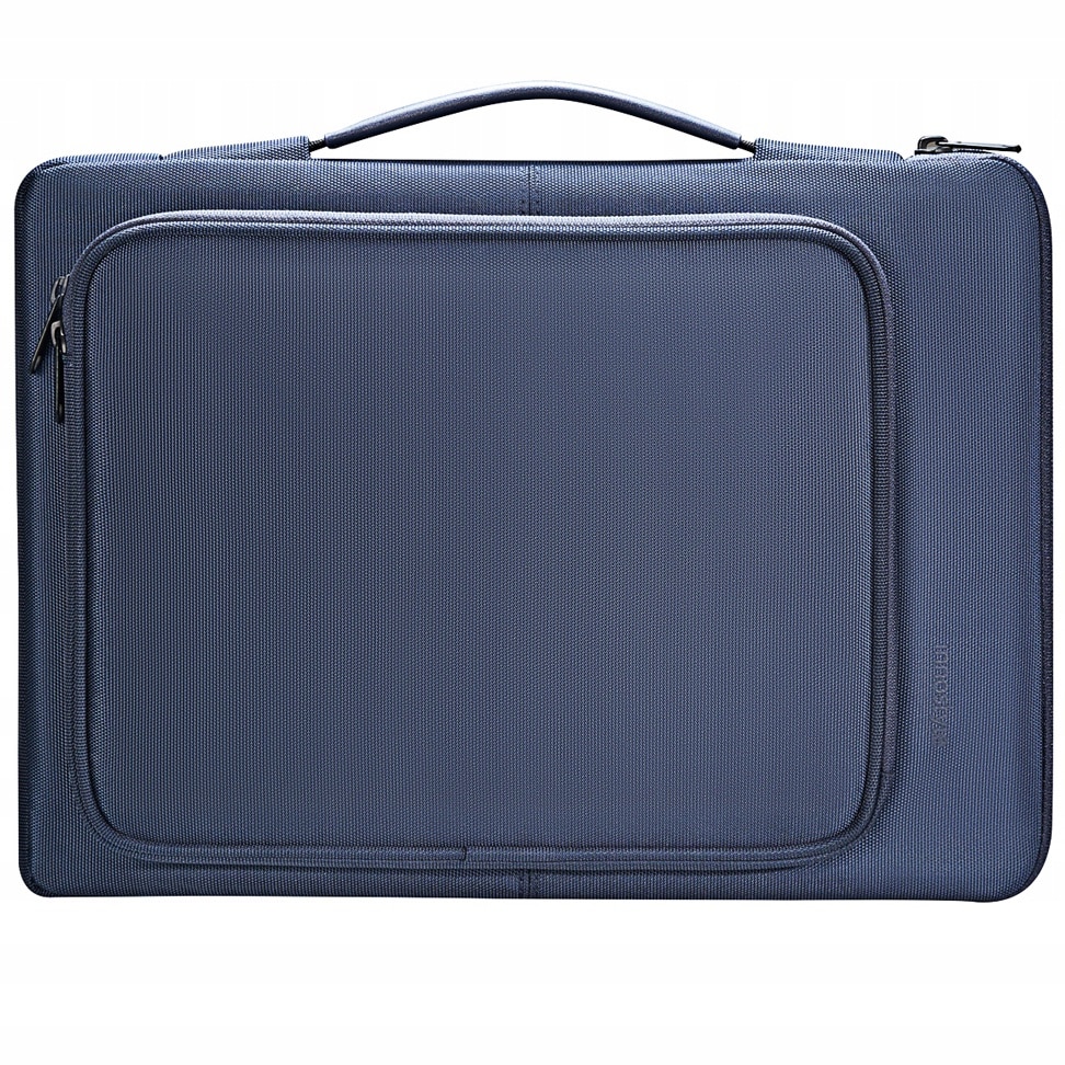 Geanta laptop Innostyle® impermeabila OmniProtect®, material ecologic din 38 sticle PET, dimensiuni externe 39x28x5cm, interne 37x26x3cm, pentru laptopuri de 16" si 15,6", fermoare YKK, usoara (480g), albastru